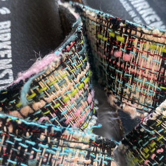 Women’s Birkenstock Siena II VEGAN Rivot logo multi tweed sandals 7 - Picture 6 of 8